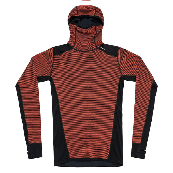 DEVOLD REVERSO Merino Hoodie Brick 