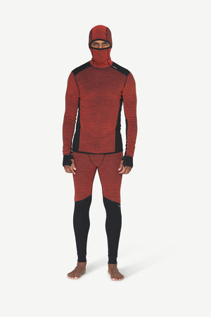 DEVOLD REVERSO Merino Hoodie Brick 