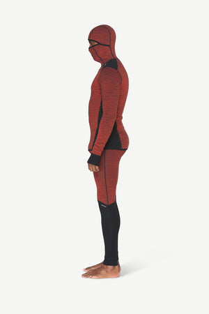 DEVOLD REVERSO Merino Hoodie Brick 