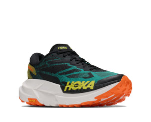 Hoka MAFATE X Black Electic Aqua 