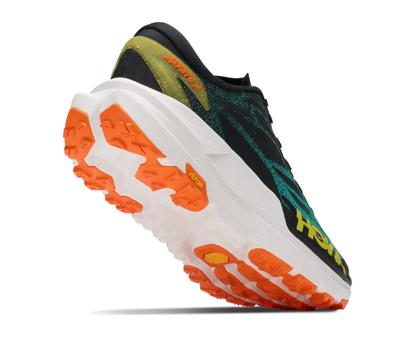 Hoka MAFATE X Black Electic Aqua 