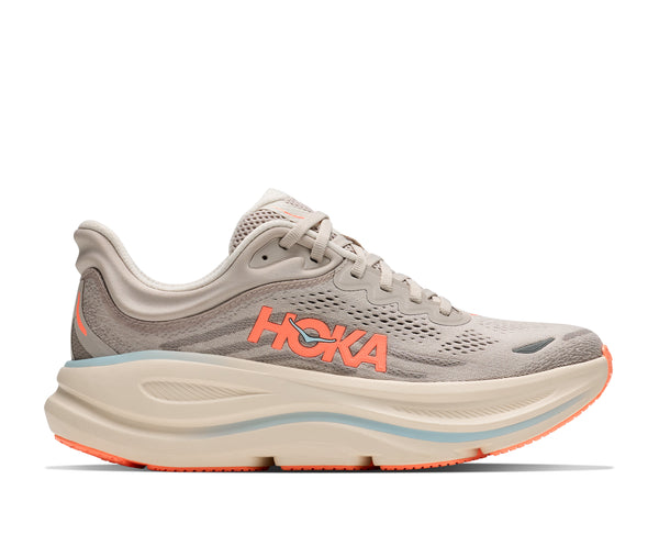 Hoka Womens' BONDI 9 River Rock Grey Mineral 