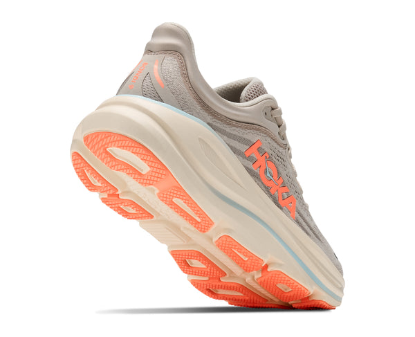 Hoka Womens' BONDI 9 River Rock Grey Mineral 