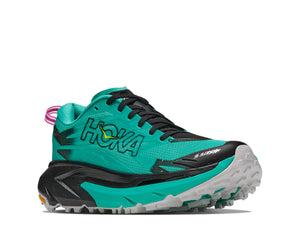 Hoka Womens' MAFATE 5 Black Electric Aqua 