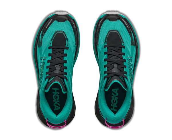 Hoka Womens' MAFATE 5 Black Electric Aqua 