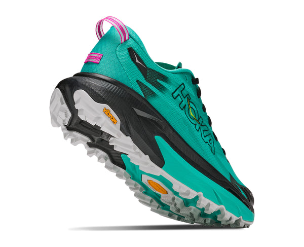 Hoka Womens' MAFATE 5 Black Electric Aqua 