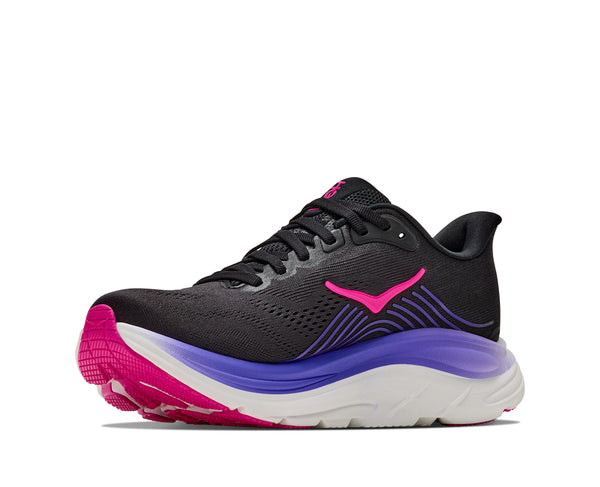 Hoka Womens' CLIFTON 11 Black Neon Nebula 