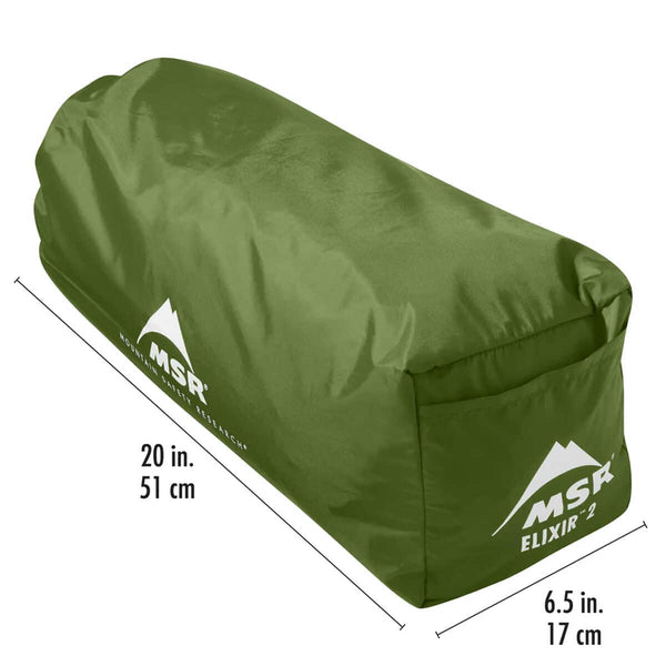 MSR ELIXIR 2 TENT V2 Green - 2 POSTI 