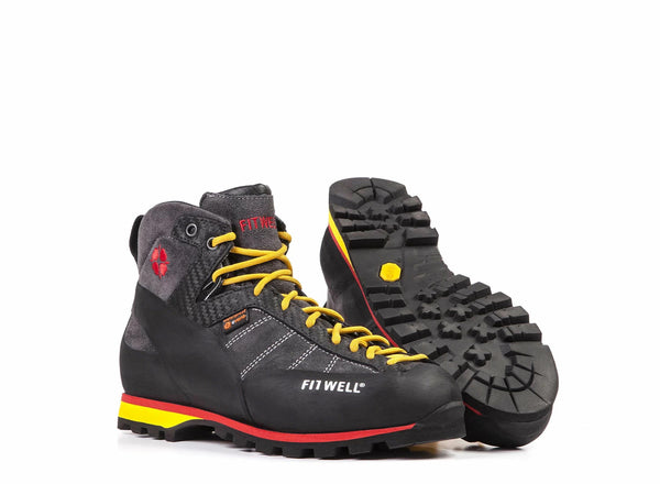 Fitwell Scarpone BIG WALL Antracite Giallo 