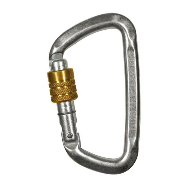 Climbing Technology D-Shape Steel SG moschettone ghiera 
