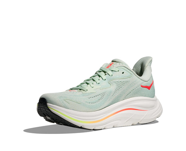Hoka CLIFTON 10 W Sea Glass/Neon Flame 