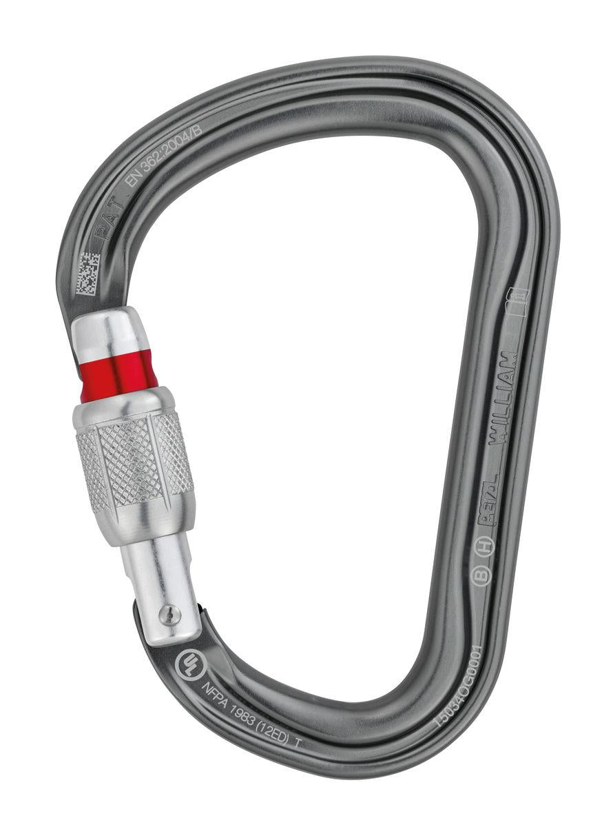 Petzl Moschettone WILLIAM SCREW-LOCK 