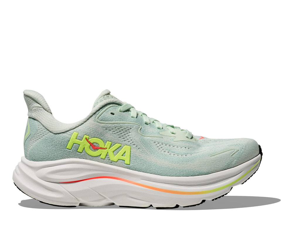 Hoka CLIFTON 10 W Sea Glass/Neon Flame 