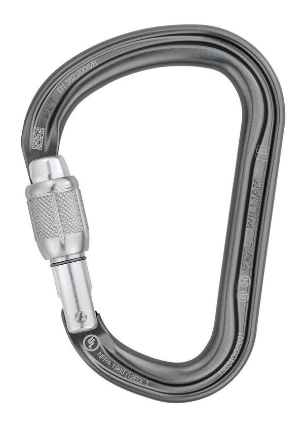 Petzl Moschettone WILLIAM SCREW-LOCK 