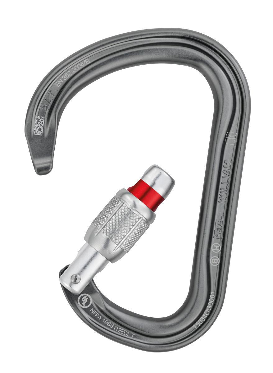 Petzl Moschettone WILLIAM SCREW-LOCK 