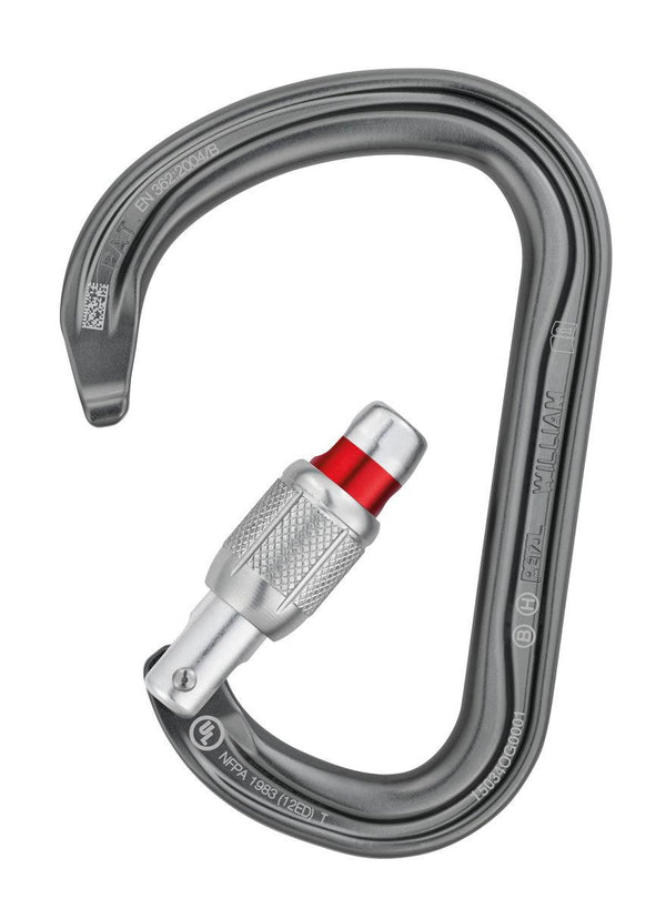 Petzl Moschettone WILLIAM SCREW-LOCK 