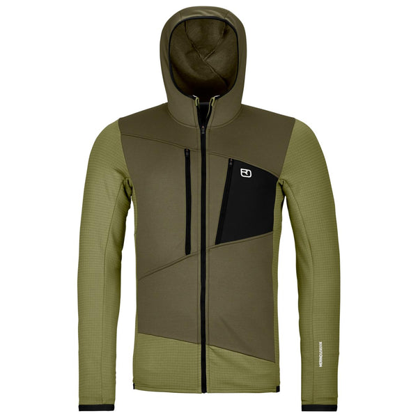 Ortovox FLEECE Grid Hoody Wild Herbs 