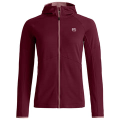 Ortovox Womens' FLEECE Light Grid Hoody Reb Malbec 