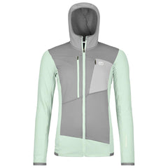 Ortovox Womens' FLEECE Grid Hoody Green Acid 