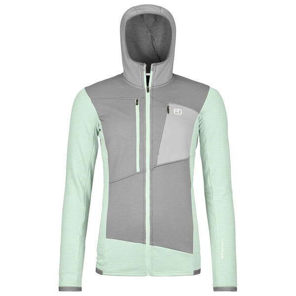 Ortovox Womens' FLEECE Grid Hoody Green Acid 