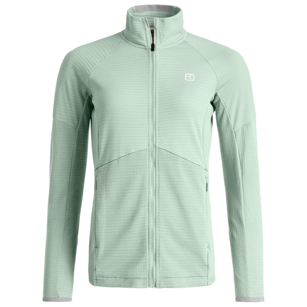 Ortovox Womens' FLEECE Light Grid Jacket Green Acid 