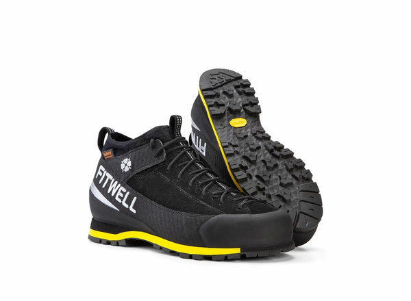 Fitwell Scarpa da approach SPEED antracite/giallo 